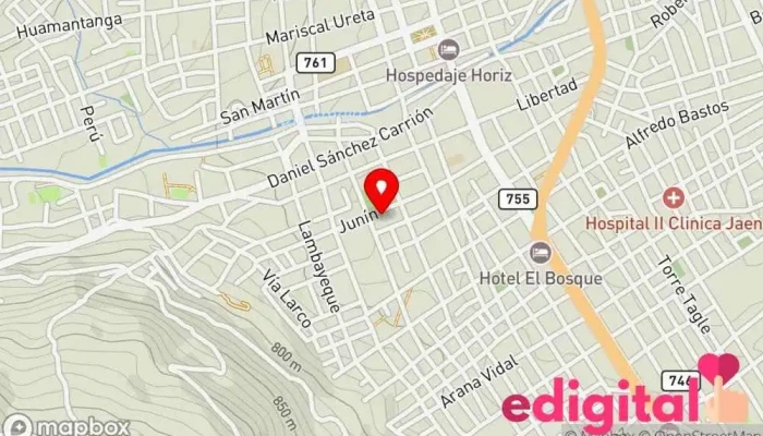 mapa de Boticas Omar Farmacia en Jaén