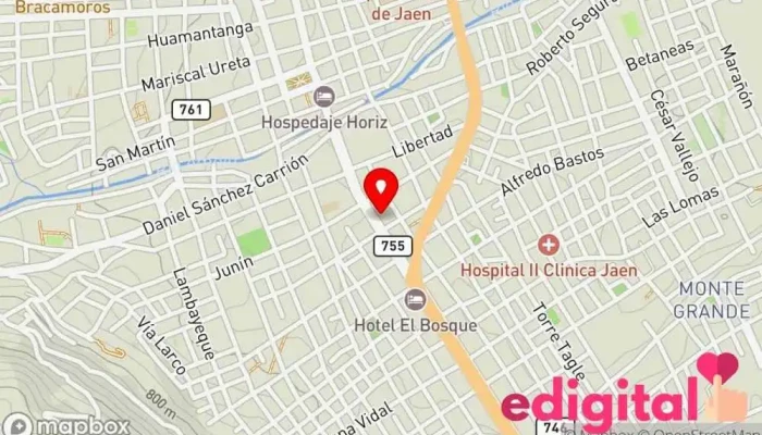 mapa de Boticas Pardo's Farma - BPF Tienda de comestibles, periódicos y medicamentos en Jaén