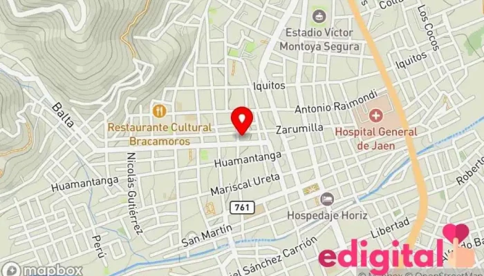 mapa de Boticas Pardo's Farma - BPF Tienda de comestibles, periódicos y medicamentos en Jaén