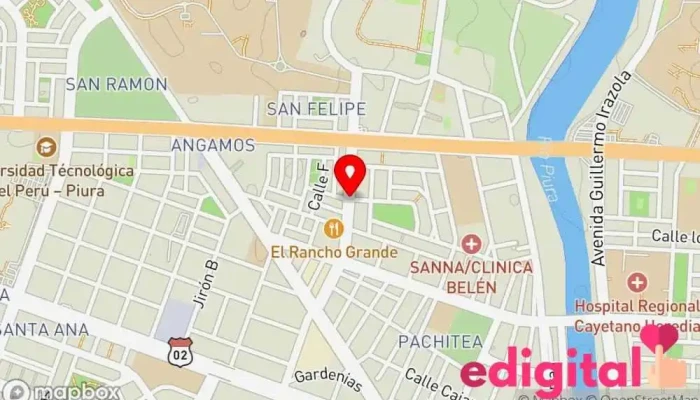 mapa de Boticas Perú Farmacia en Piura