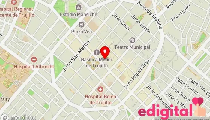 mapa de Boticas Perú Farmacia en Trujillo