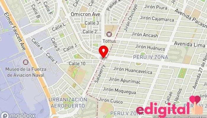 mapa de Boticas Perú Farmacia, Tienda de comestibles, periódicos y medicamentos en San Martín de Porres