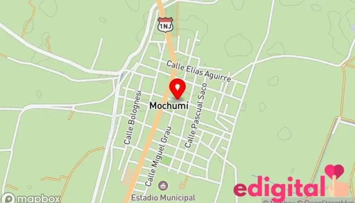 mapa de Boticas Redfarma Farmacia en Mochumí