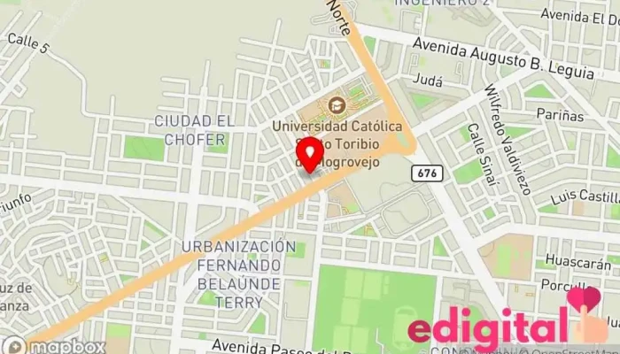 mapa de Boticas Redfarma Farmacia en Chiclayo