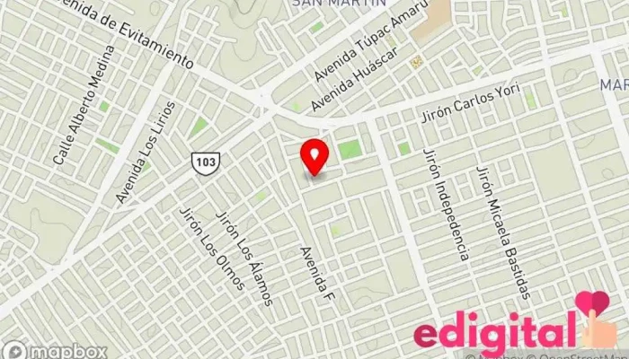 mapa de BOTICAS SALUD & VIDA Farmacia en Paita