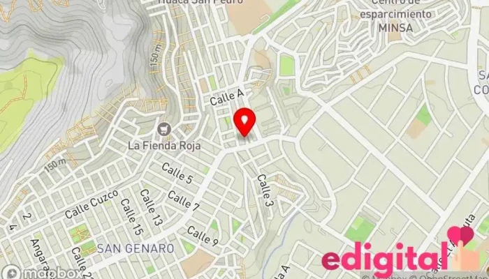 mapa de BOTICAS SURFARMA Farmacia en Lima