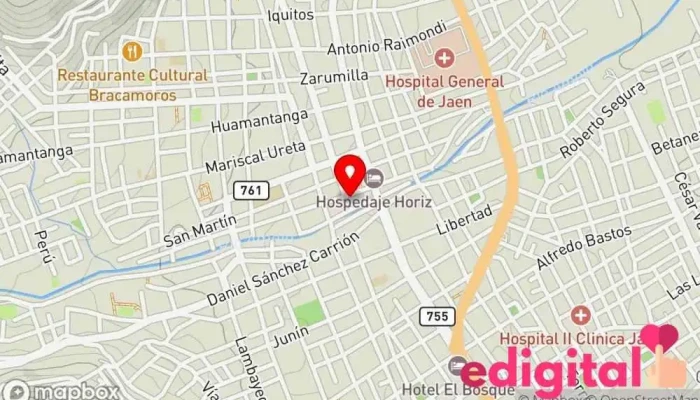 mapa de Boticas Tecnifarma Farmacia en Jaén