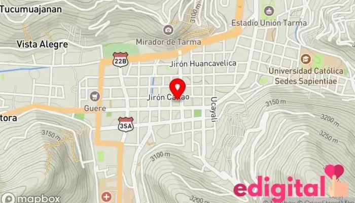 mapa de Boticas Vida y Salud 1 Farmacia en Tarma