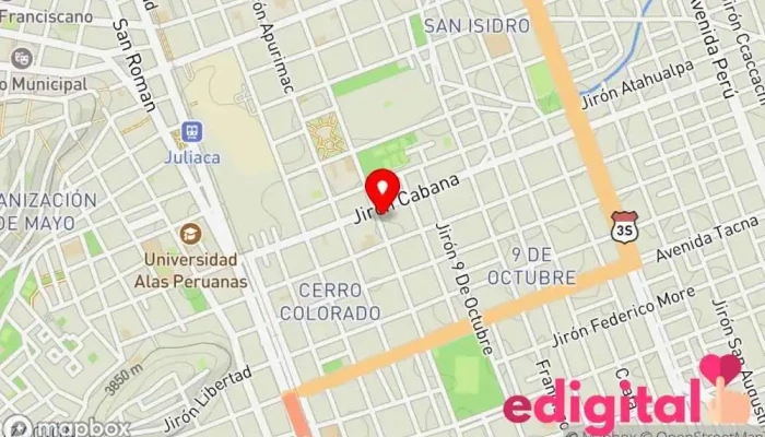 mapa de BR farma Farmacia en Juliaca