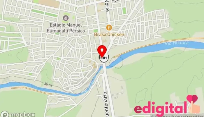mapa de CIVA Estación de autobuses en Huaura