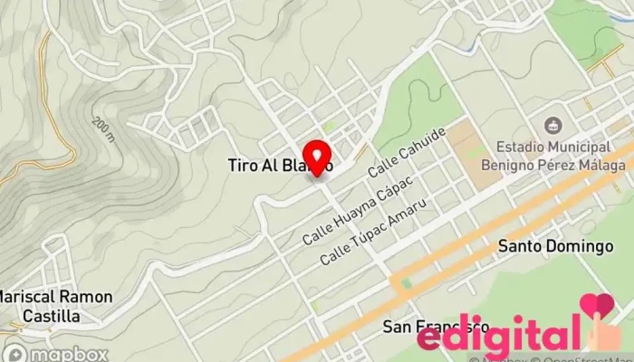 mapa de Cocachacra Zona de senderismo en Cocachacra