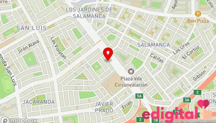 mapa de Convet - San Luis Farmacia veterinaria en Lima