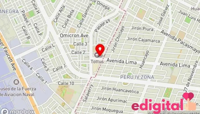 mapa de Convet - Tottus Quilca Farmacia veterinaria en Callao