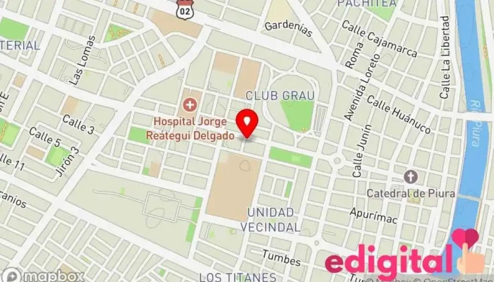 mapa de DERMAPIEL PIURA Farmacia en Piura