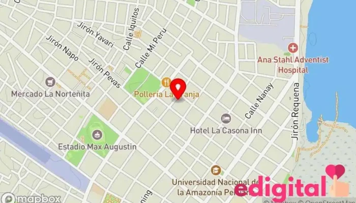 mapa de DESCOM Farmacia en Iquitos