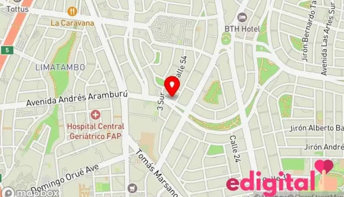 mapa de Dihamasafarma Farmacia en San Isidro