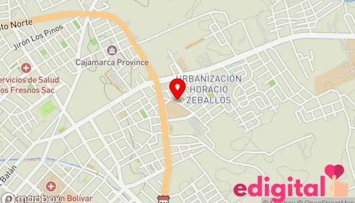 mapa de Ditribuciones Alcamer E.I.R.L. Farmacia veterinaria en Cajamarca