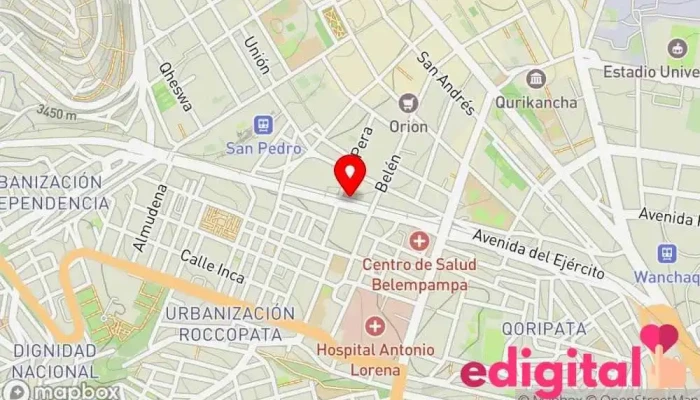 mapa de DROGUERIA DFARMA Compañía farmacéutica, Farmacia en Cusco