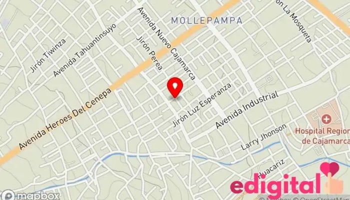 mapa de DROGUERIA ELNA S.R.L Mayorista en Cajamarca