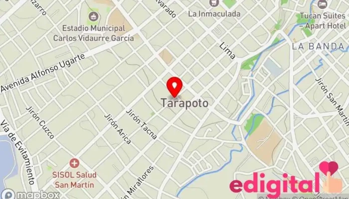 mapa de Dulcefarma Botica Farmacia en Tarapoto