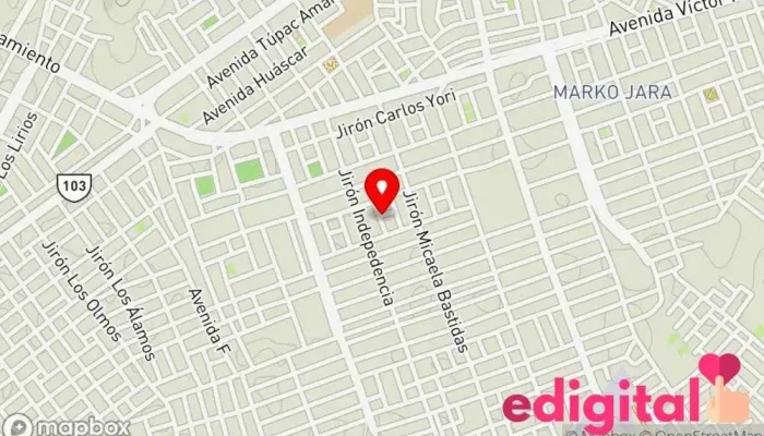 mapa de Elmer Guevara Farmacia en Paita