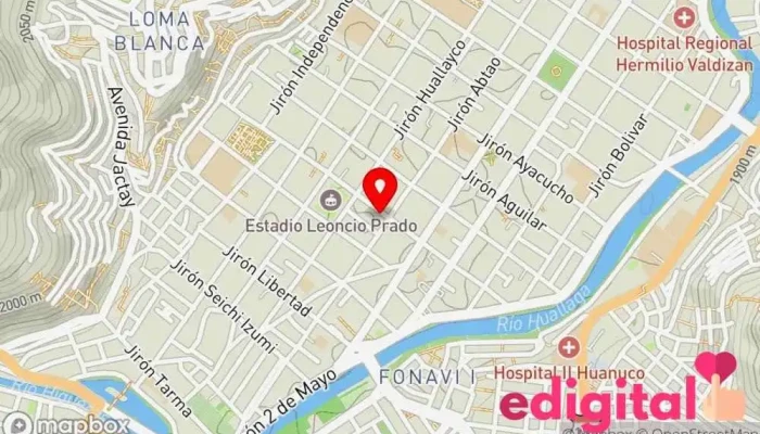 mapa de Empresa de Transportes Turismo Armonia SA. Servicio de transporte en Huánuco 10001