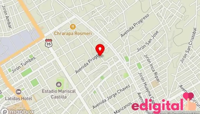 mapa de F Farmacia en Chupaca