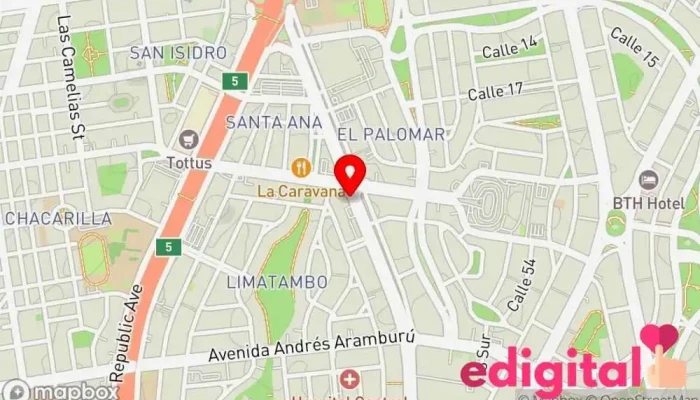 mapa de FABRIZIO VIZCARRA Farmacia en San Isidro