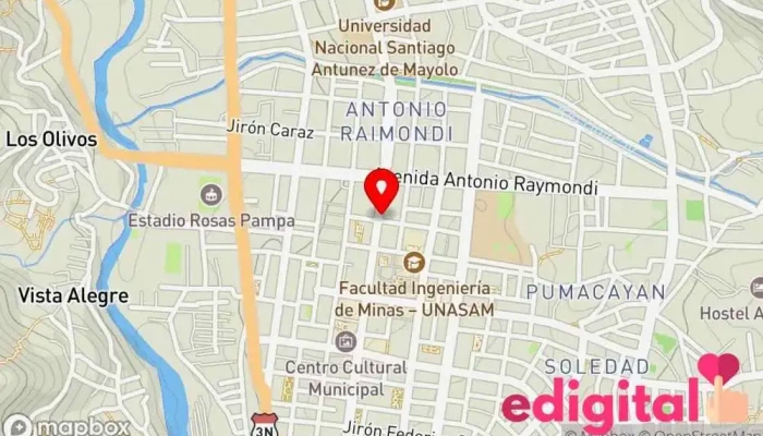 mapa de Farma Recuay Farmacia en Huaraz