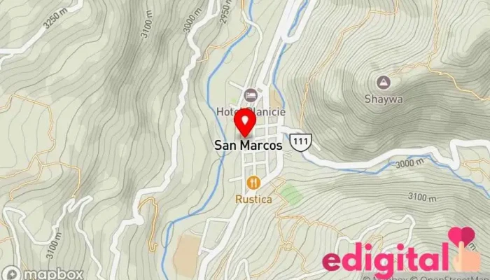 mapa de FARMA RECUAY Farmacia en San Marcos