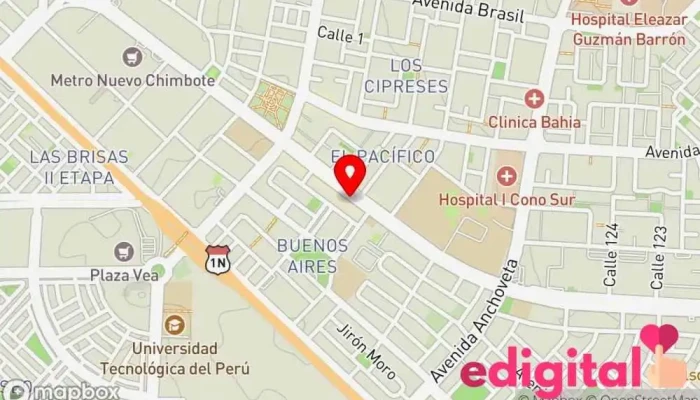 mapa de Farmaci LITA Farmacia en Chimbote