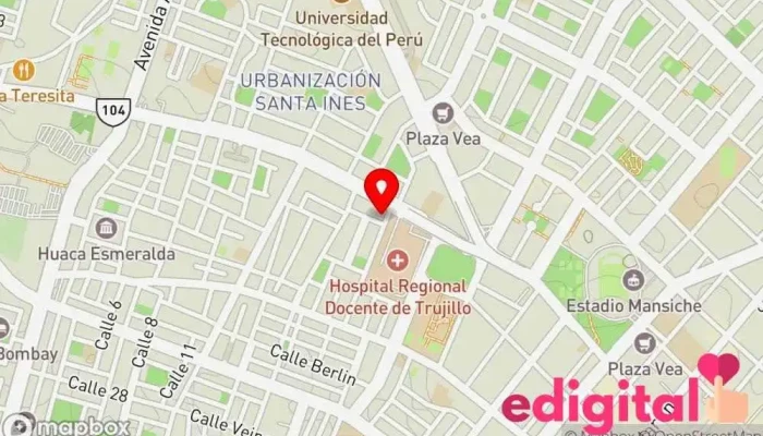 mapa de Farmacia Acuario's Farmacia en Trujillo