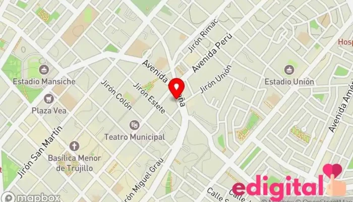 mapa de Farmacia Ángel de la Guarda Farmacia en Trujillo