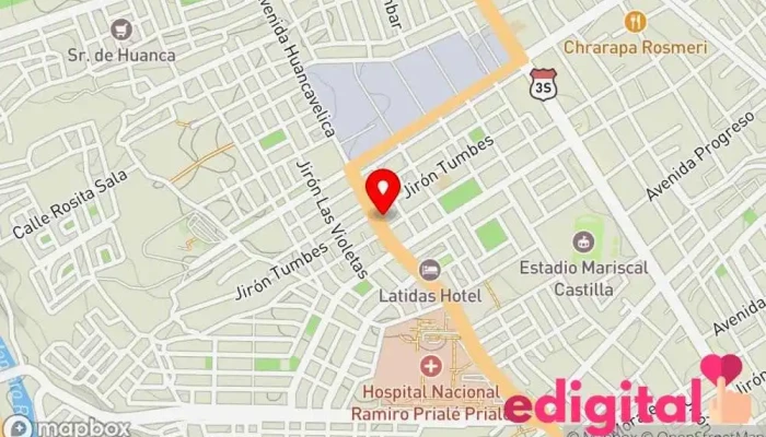 mapa de Farmacia Angelica Farmacia en 12006, Av. Huancavelica 2454