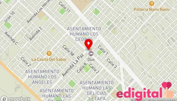 mapa de FARMACIA BARUCHFARMA Farmacia en Chimbote