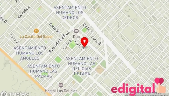 mapa de FARMACIA BEATRICE Farmacia en Nuevo Chimbote