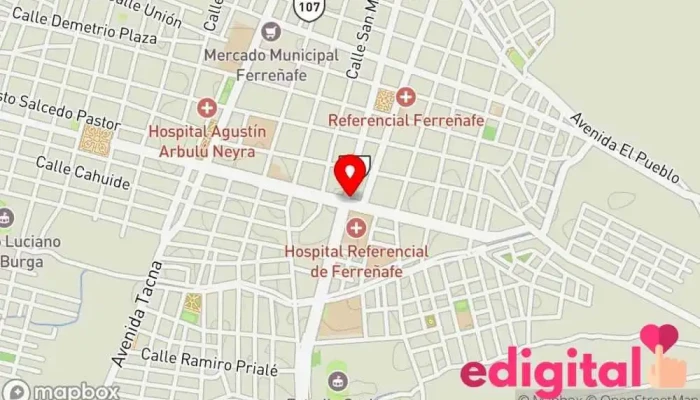 mapa de Farmacia Botica DELFARMA Farmacia en Ferreñafe