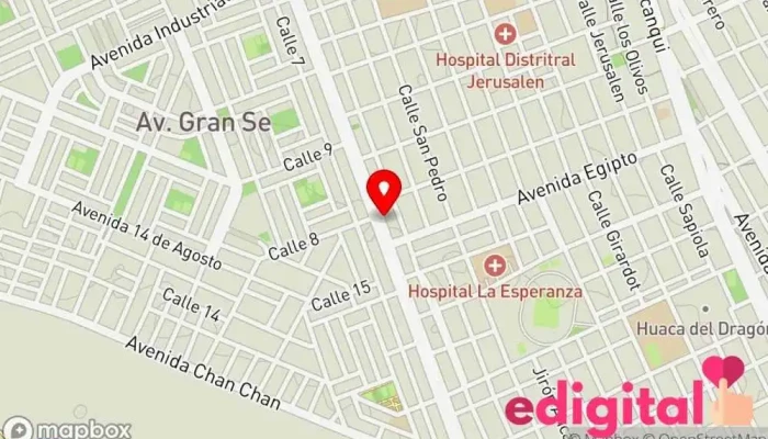 mapa de Farmacia Cruz Y Pharma Farmacia en Victor Larco Herrera