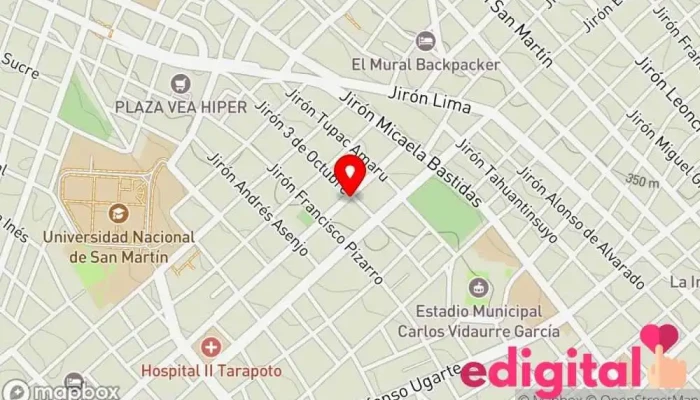 mapa de Farmacia de La Micro Red - Tarapoto Farmacia en Tarapoto