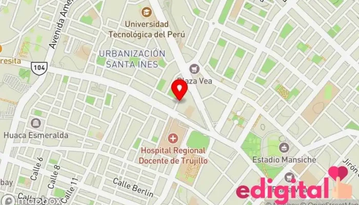 mapa de Farmacia DermoFarm Farmacia en Trujillo