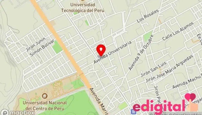 mapa de FARMACIA ESPECIALIZADA 24HORAS Farmacia en Av. Universitaria N°327