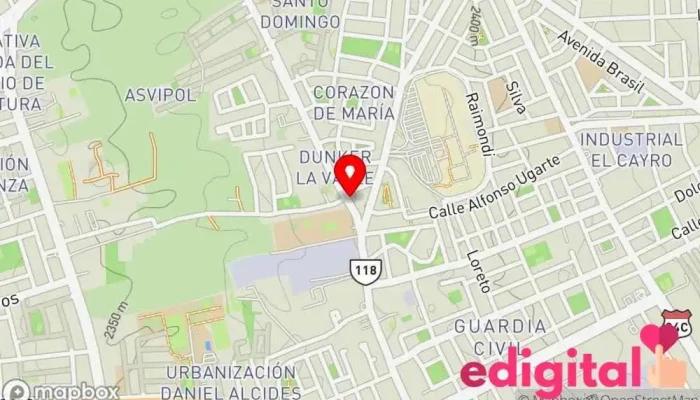 mapa de Farmacia Farma Medic Farmacia en José Luis Bustamante y Rivero