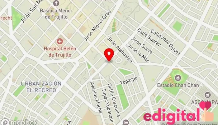 mapa de FARMACIA FARMACONSULTA Farmacia en Trujillo