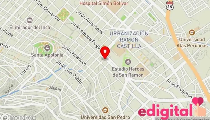 mapa de Farmacia Farro's Pharma Farmacia en Cajamarca
