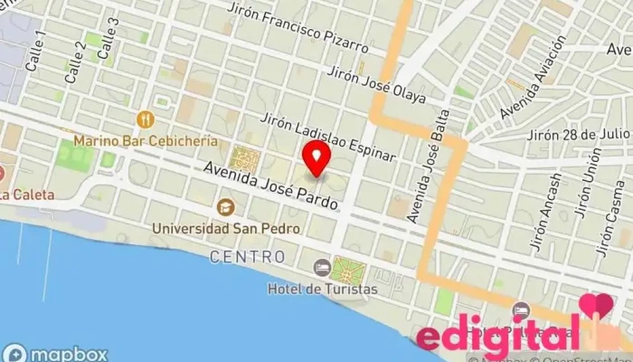 mapa de Farmacia Inka Farma Farmacia en Chimbote
