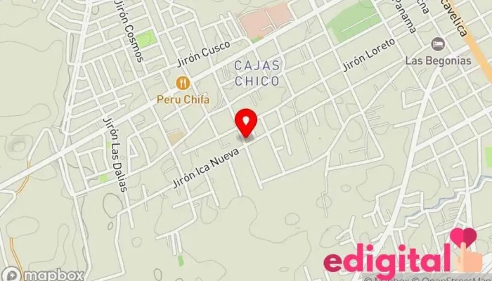 mapa de FARMACIA J&E Tienda de comestibles, periódicos y medicamentos en Huancayo
