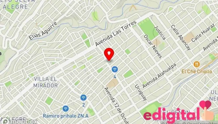 mapa de Farmacia J&E Pharma Farmacia en Arequipa