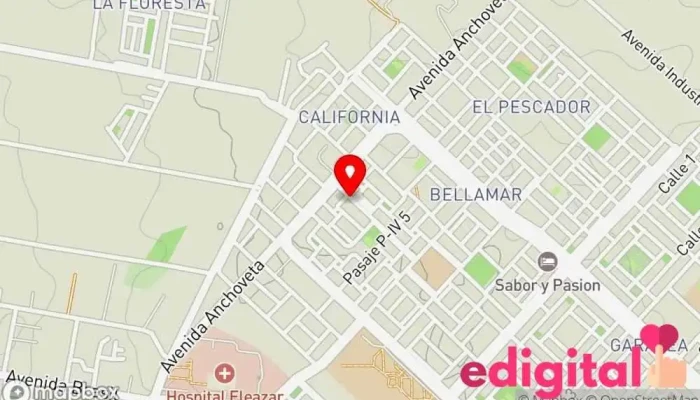 mapa de Farmacia Katherine Farmacia en Nuevo Chimbote