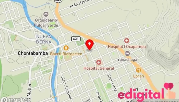 mapa de Farmacia Kommunal  en Oxapampa