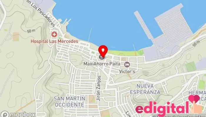 mapa de Farmacia Latina Farmacia en Paita